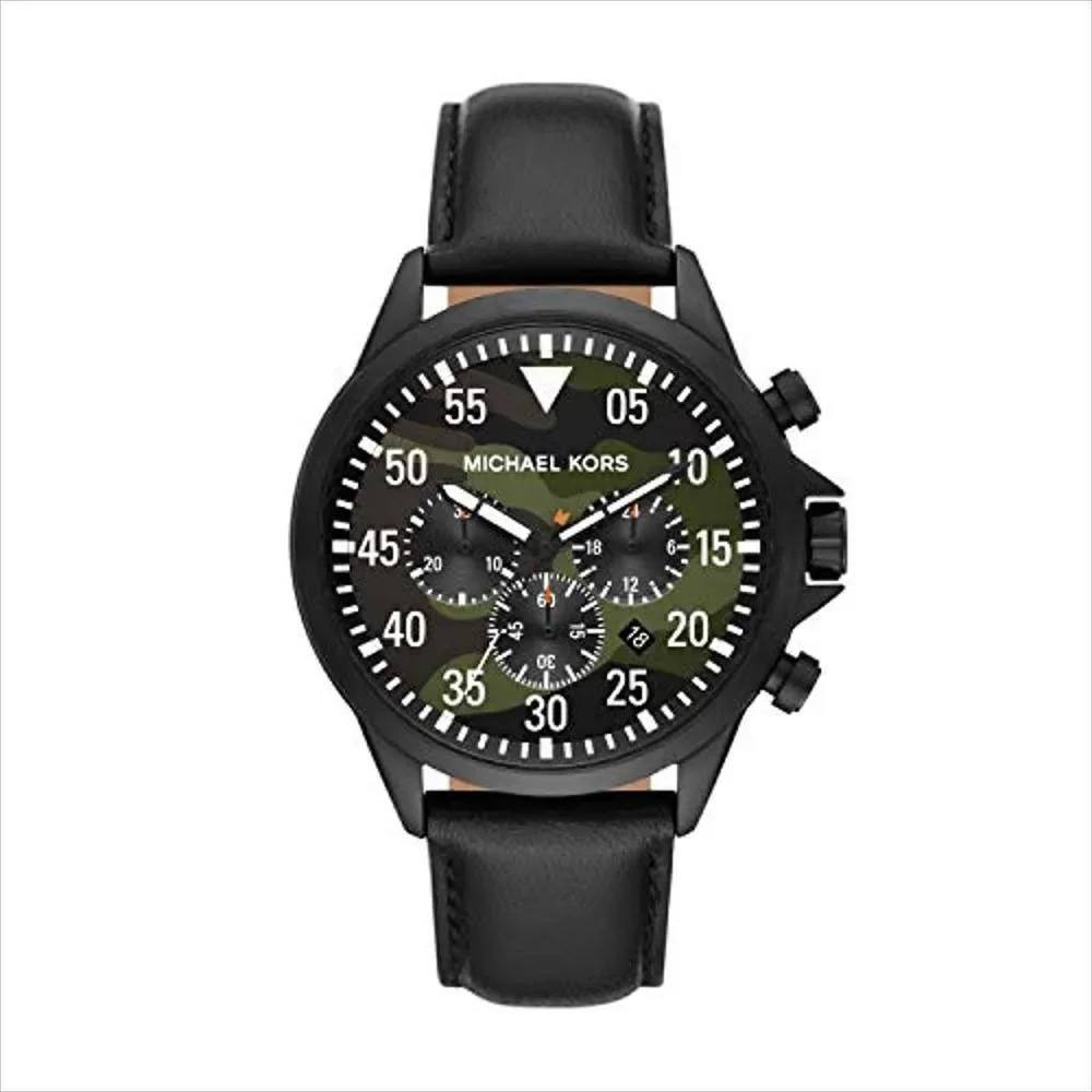 NIB Micheal Kors Thompkins MK8864 Leather Watch